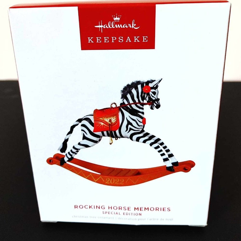 Hallmark Keepsake Ornament Zebra Rocking Horse Memories 2022 - NIB